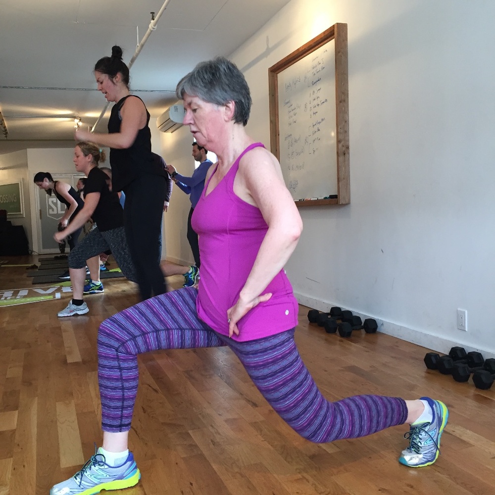 Lululemon wonder under crop pink purple mix size 12